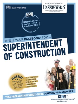 cover image of Superintendent of Construction